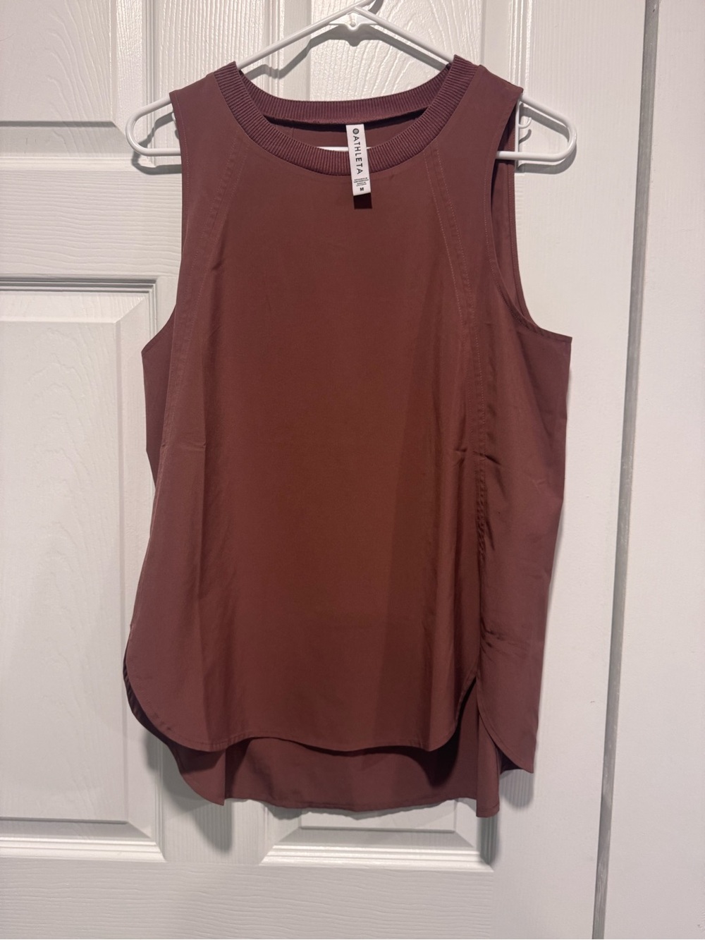 Athleta Layered Sleeveless Tank — Mauve-Brown